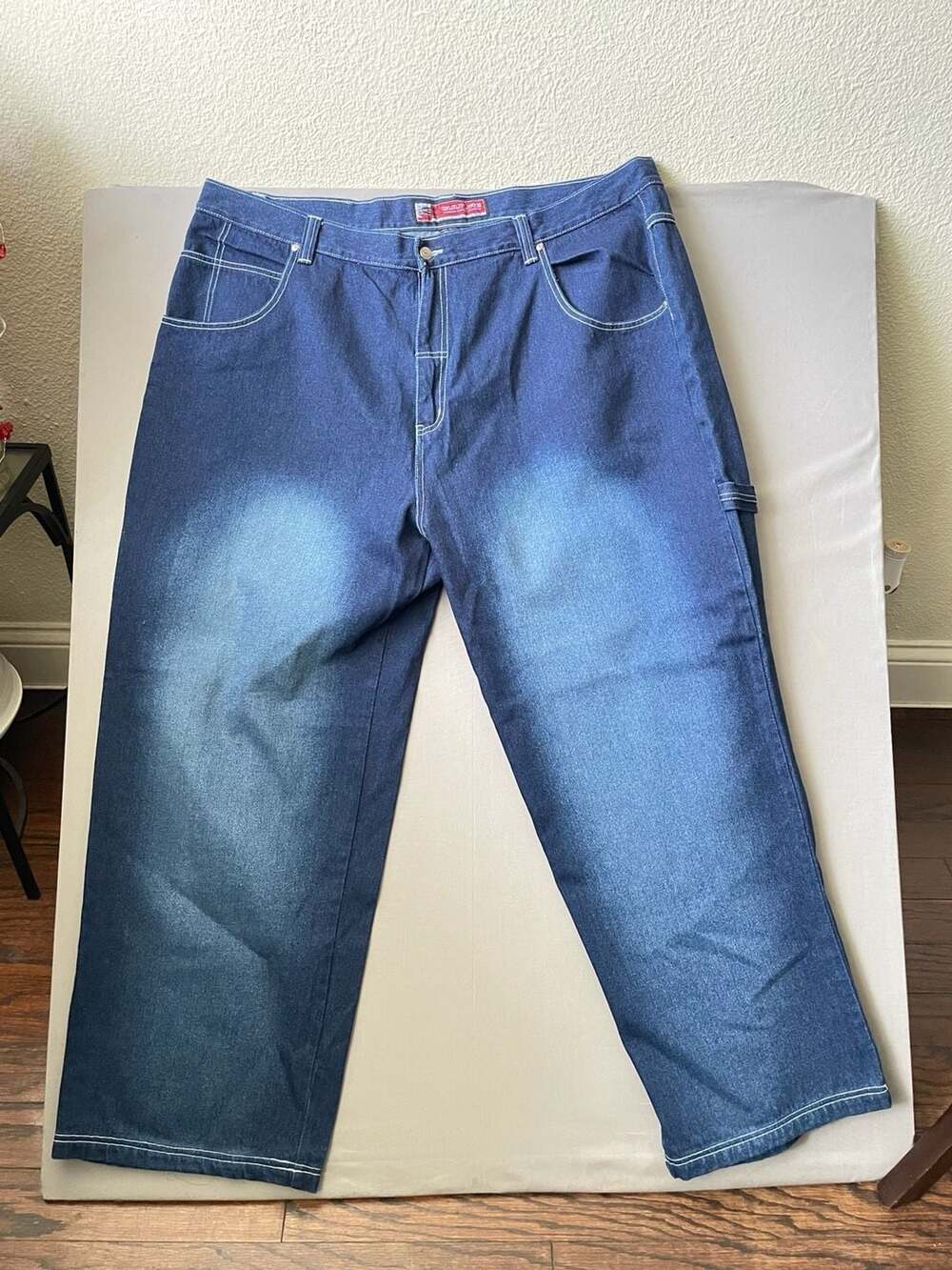 Culture Jeans Vintage Y2K Baggy Carpenter Denim Jeans Blue Size 48x32